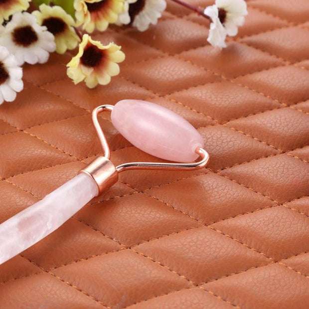Rose Quartz Face Massage Roller